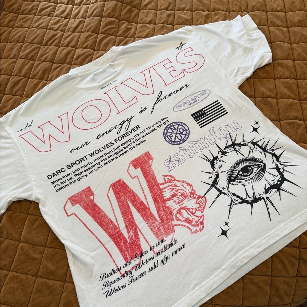 Darc Sport Wolves Forever Tee Shirt XL White